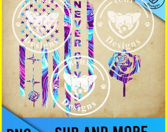 geef nooit up-rose-us flag-Png-bestand op voor sublimatie en schermen