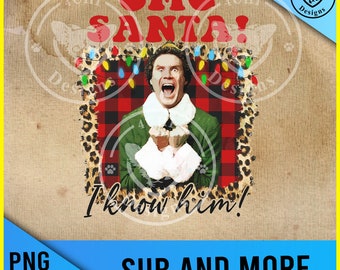 omg santa ik weet hem-elf-Png bestand voor sublimatie