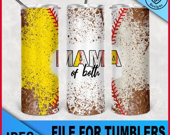 mama van zowel-honkbal als softbal vuil- voor tumbler jpeg bestand voor sublimatie