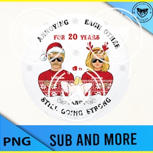 irritando um ao outro por 20 anos e ainda indo forte - irmãs de natal - casal de amigos - arquivo digital Png para sublimação