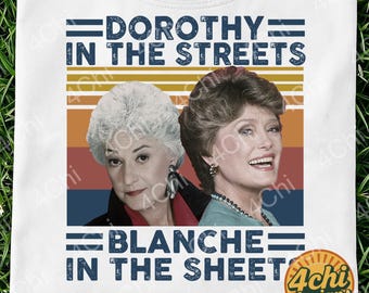 Dorothy in the streets blanche in the sheets-golden girls - png-bestand voor sublimatie
