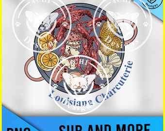 Louisiana charcuterie-rivierkreeft schotel-Png bestand voor sublimatie