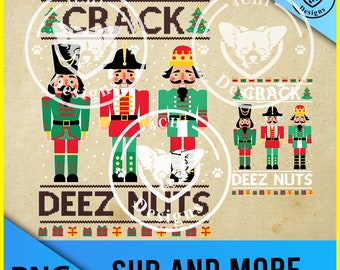 crack dis nuts - notenkraker grappig - png-bestand voor sublimatie
