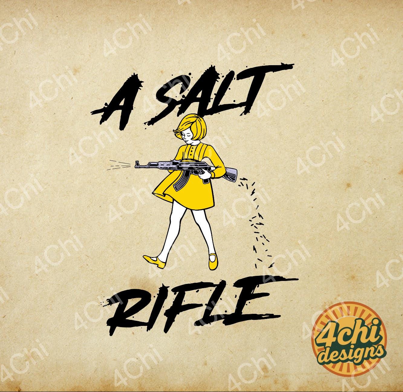 A Salt Rifle,yellow Girl- Png Digital File for Sublimation - Etsy