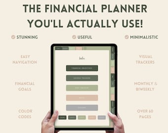 Digital Budget Planner | Financial Planner | Digital Budget | Budget Planner | Monthly Budget | GoodNotes Planner | iPad Planer
