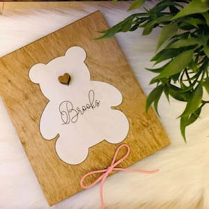 Digitaal gesneden bestand / SVG / Baby Boy / Baby Girl / TeddyBeer / Laser Ready / Glowforge