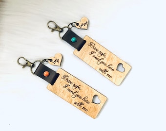 Digital Cut File/SVG/Drive Safe Keychain Template and leather template/Laser Ready/Glowforge