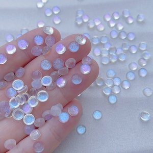 50pcs Mermaid Tear Bubble Flatback Nail Charms, Nail Art, Cute Nail Decoration