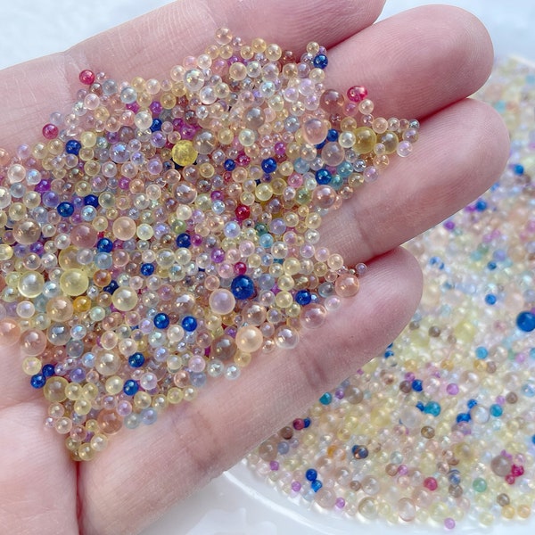 Mix Color Iridescent Caviar Glass Bubble/Nail Art Beads