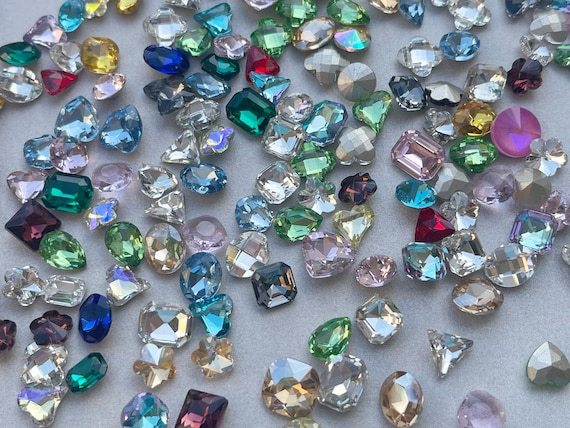 20/30/50pcs Mix Nail Rhinestone Crystal 3D Nail Charms