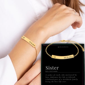 Presente de batismo JW para irmãs, pulseira de batismo JW, a melhor pulseira de vida para irmãs, personalizada, ouro, ouro rosa, presentes de batismo espanhol JW