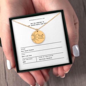2025 best life ever Halskette, für Schwestern, für sie, für Mädchen, personalisiert, roségold, graviert, best life ever Geschenkbox,