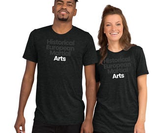 Camiseta histórica de artes marciales europeas / Camiseta HEMA para esgrimista / Camiseta minimalista de espadachín / Regalo de esgrima histórica