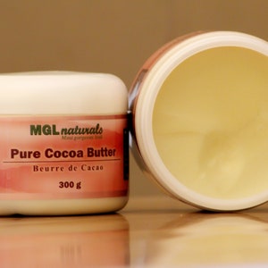Raw Cocoa Butter 11oz whipped, unrefined, organic, raw and pure.