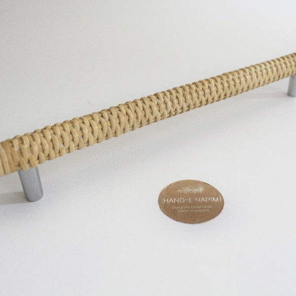 Kabinet Pull Rotan Handgrepen, Rieten Natuurlijke Rotan Touw Handvat, Rotan Lade Trekt, Rotan Handgrepen voor Laden, Rieten Lade Pull Set