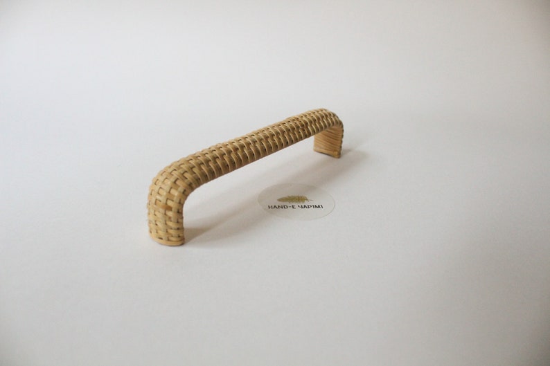 Cabinet Pull Rattan Handles, Wicker Natural Rattan Rope Handle, Rattan Drawer Pulls, Rattan Handles for Drawers, Kitchen Cabinet Hardware image 6