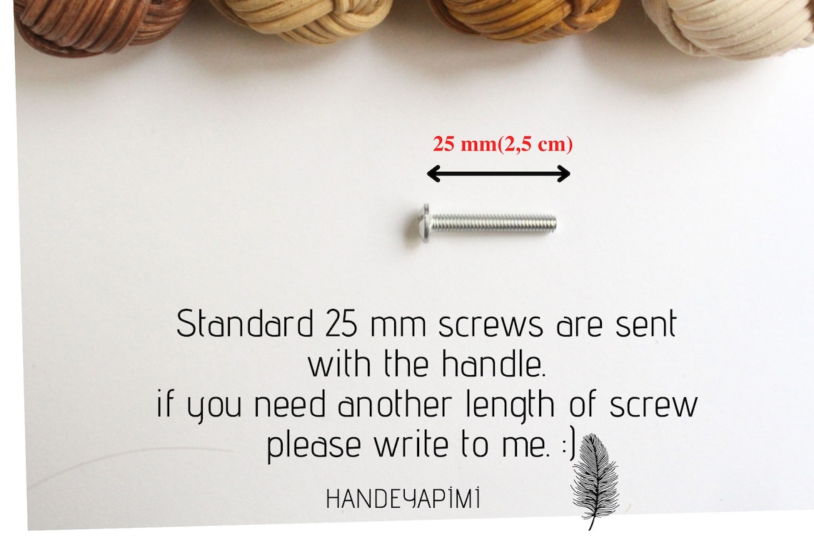 Handmade Rattan Drawer Knobs wicker Natural Rattan Rope Etsy