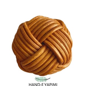Oak Rattan Cabinet Knobs Drawer Cabinet Handles, Bamboo Dresser Knobs and Pulls, Boho Handles for Drawer Hardware