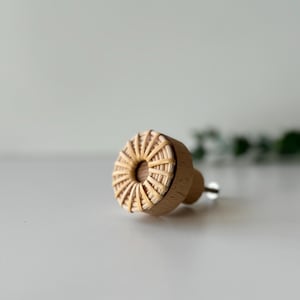 Wooden Handle, Design cabinet handle, Rattan  Knob, Rattan Drawer Pulls, Rattan Handles for Drawers, Wicker Drawer Pull, handmade knobs