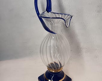 フランス　吹きガラス　花瓶 1930年代のパリの吹きガラスの花瓶、蓋付き、良好な状態。 - Etsy 日本
