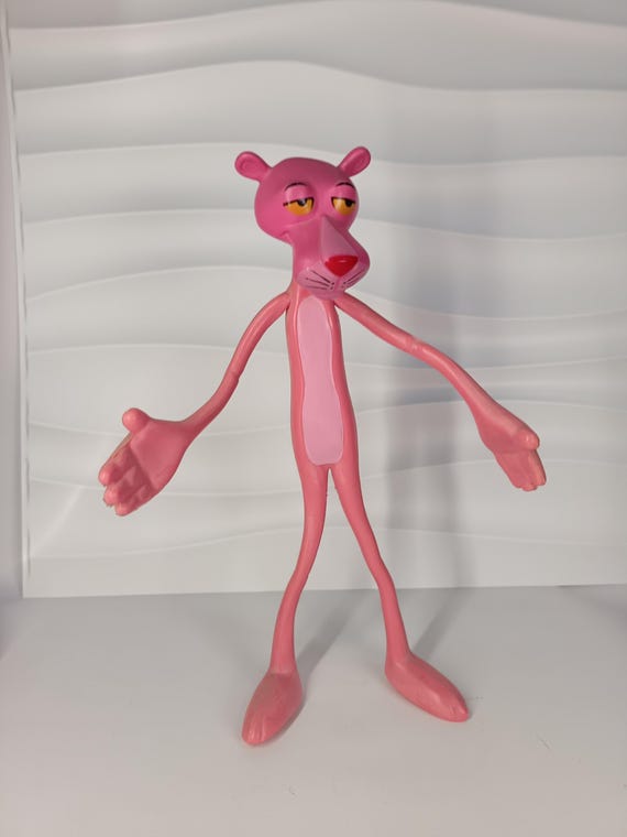 Vintage 1983 Pink Panther Flexible Rubber Toy – Rare Collectible