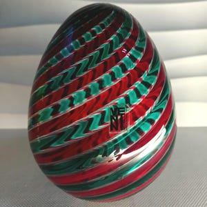 Murano glass sculpture signed Venini