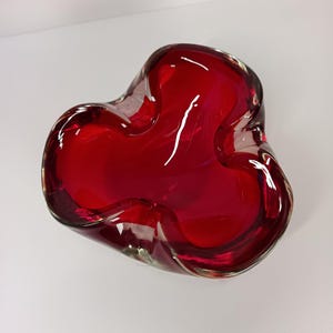 Murano submerged glass bowl/ashtray, Italy. 1960s. Attributed to Flavio Poli