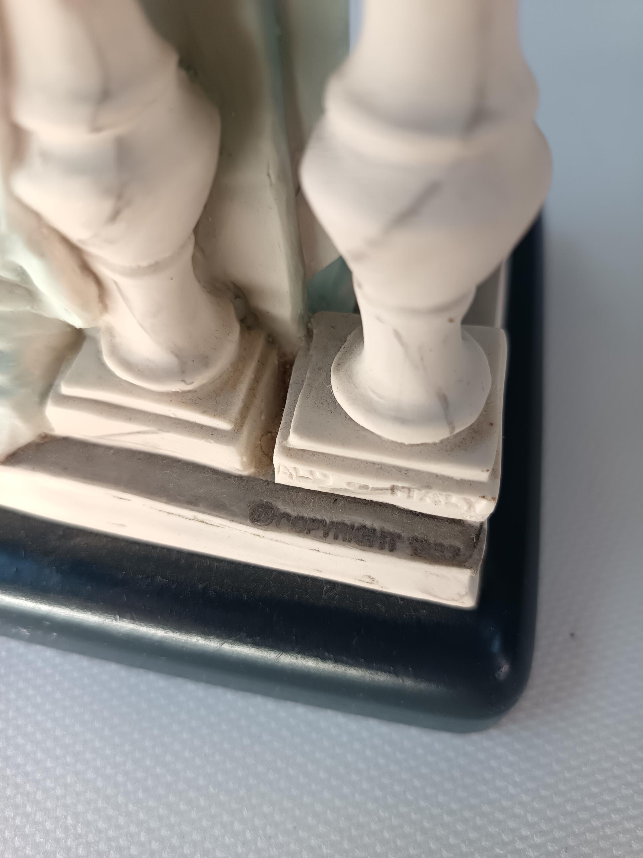 Resin Figurine Depicting an Elegant Woman. A Work by Vittorio