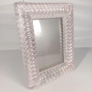 Glass and silver vintage tabletop photo frame. Made in Italy. Dimensions: 14 cm x 18 cm