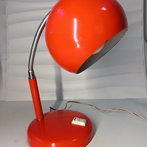 Vintage 1970s eyeball lamp in space age style