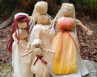 Corn doll for harvest decor