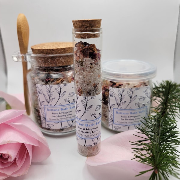 Beltane Bath Salts | May day | Rose bath salts | Healing Love | Birthday gift | Bath salts | Foot soak | self care