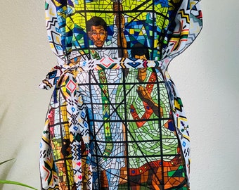 Ethiopian Silk Dress: Afewerk Tekle Art, Habesha Eritrean Style