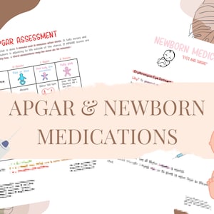 APGAR Assessment | Newborn Medications | Included in Maternity Bundle