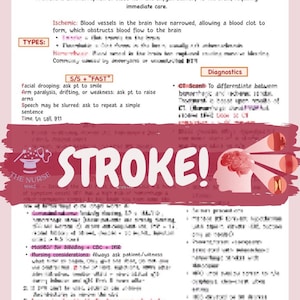 Accidente cerebrovascular/Notas de enfermería/Solo copia digital