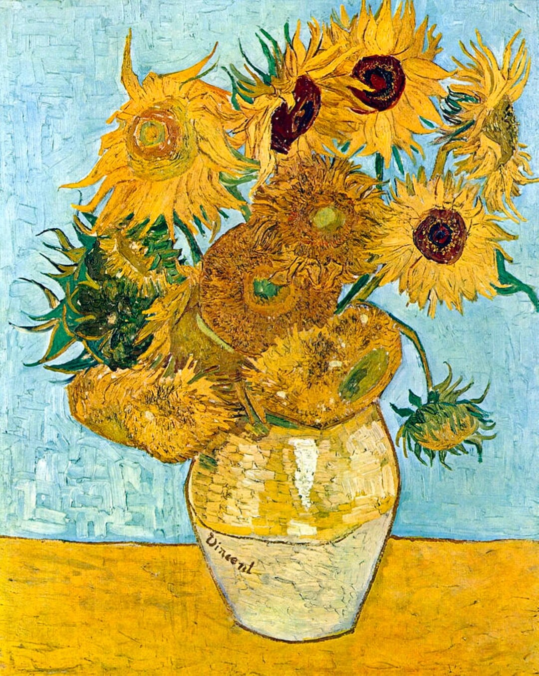 Van Gogh Sunflowers, Famous Painting , Van Gogh Print Etsy