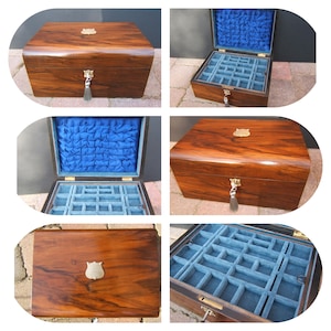 Antique Victorian jewellery box, wood 19th century, inlaid, vintage box, ring, necklace, watch, pendant, brooch, pin, bracelet, gold, silver