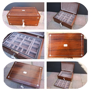 Antique Victorian jewellery box, wood 19th century, inlaid, vintage box, ring, necklace, watch, pendant, brooch, pin, bracelet, gold, silver