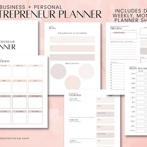 Entrepreneur Planner, Small Business Owner, Printable Pdf Printable ...