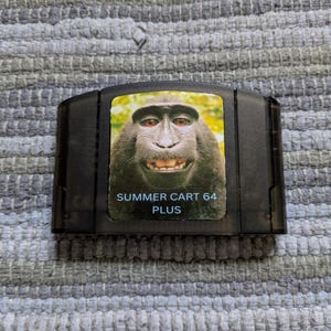 カスタマイズされたサマーカート64 ニンテンドー64DD N64カートリッジ - オープンソースN64フラッシュカート6TG 32GBブラックシースルー