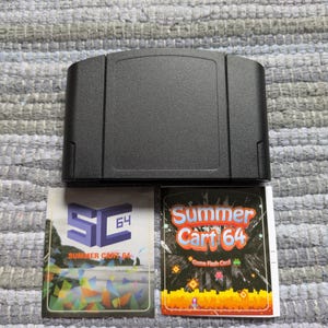 カスタマイズされたサマーカート64 ニンテンドー64DD N64カートリッジ - オープンソースN64フラッシュカート6TG 32GBブラック
