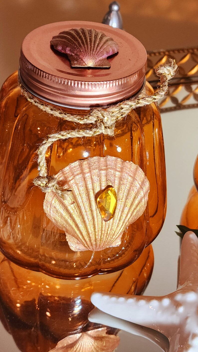 Gold Glass Coastal Apothecary Jars With Lids Glass Jars With Etsy