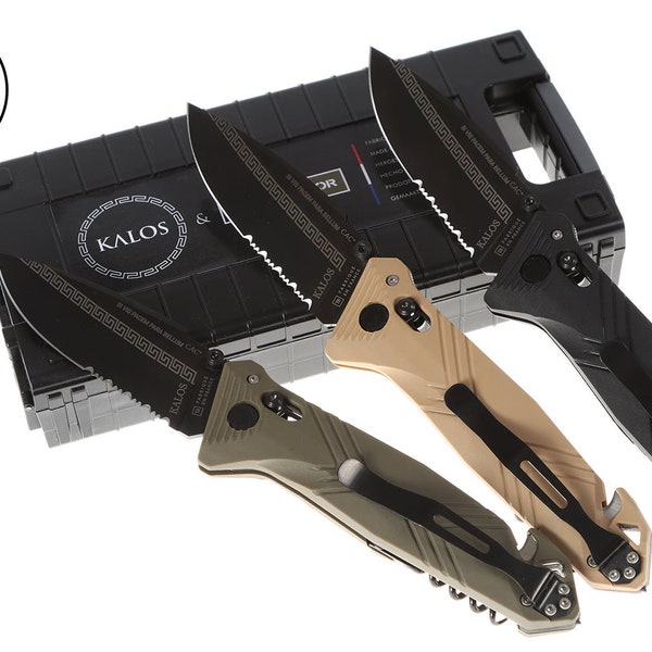 Kalos Tactical Knife · C.A.C French Army, Pocket Knife, Camping Knife, Hunting Knife, Military, Army, Folding Knife