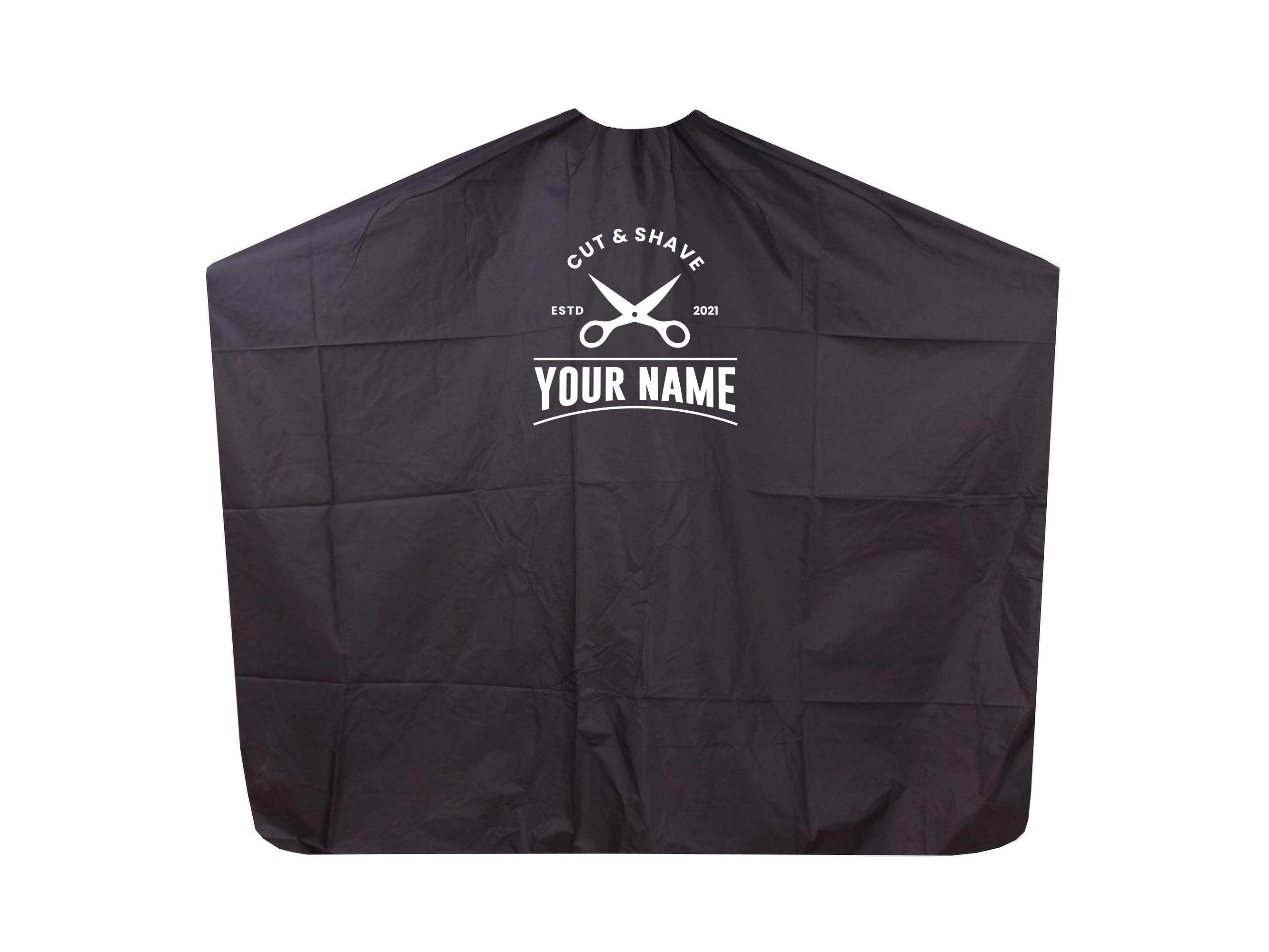 Haircutting Cape With Pre-made Logo for Salons & Barbers Customizable ...