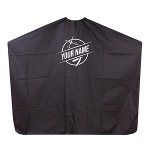 Haircutting Cape with Pre-Made Logo for Salons & Barbers - Customizable Text