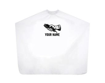 Personalized Barber Cape, Customizable Salon Hair Cutting Cape