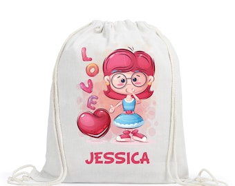 Bolsa con cordón personalizada para niñas, mochila escolar para niños, bolsa de gimnasio personalizada, bolsa de natación, bolsa de regreso a la escuela, bolsa con cordón para niños, kit de bolsa de educación física
