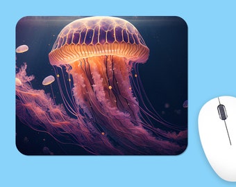 Floating Jellyfish Mousepad, Soft Polyester, Unique Design