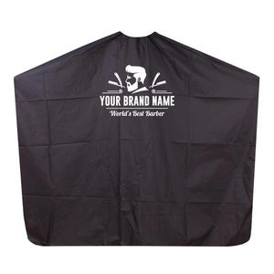 Custom Hair Salon Cape with Pre-Designed Logo - Personalized Barber Cape