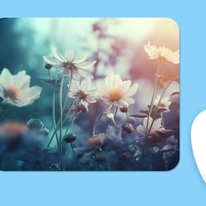 Floral MOUSEPAD, Soft Polyester Mouse Pad, Premium Printing, Long-Lasting Colors, Unique Design, Thoughtful Gift